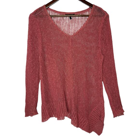 Eileen Fisher Airy Linen Grain Rib Sweater Size Medium - Picture 1 of 5